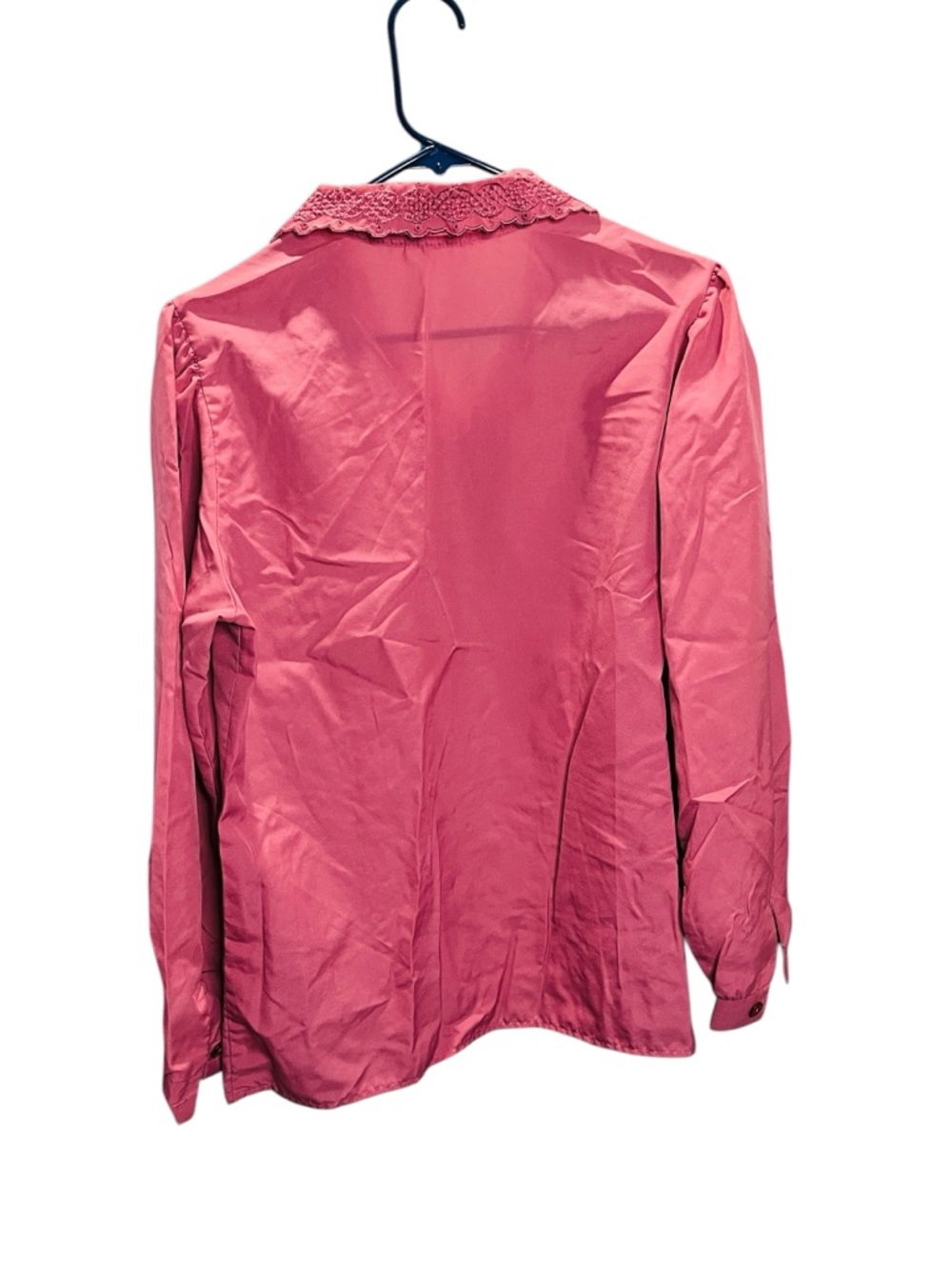 Women’s Mauve/Dusty Rose Button-Down Shirt with Embroidered Collar - Picture 5 of 5